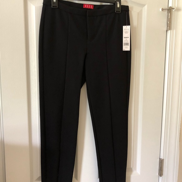 ELLE “In The Mix” Black Tie Seamed Dress Pant 6 - Picture 2 of 6